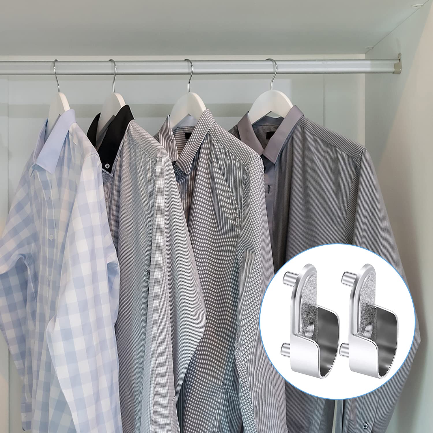 CONNECTION 10 Stücke Kleiderstange Halterung Garderobe Stangen