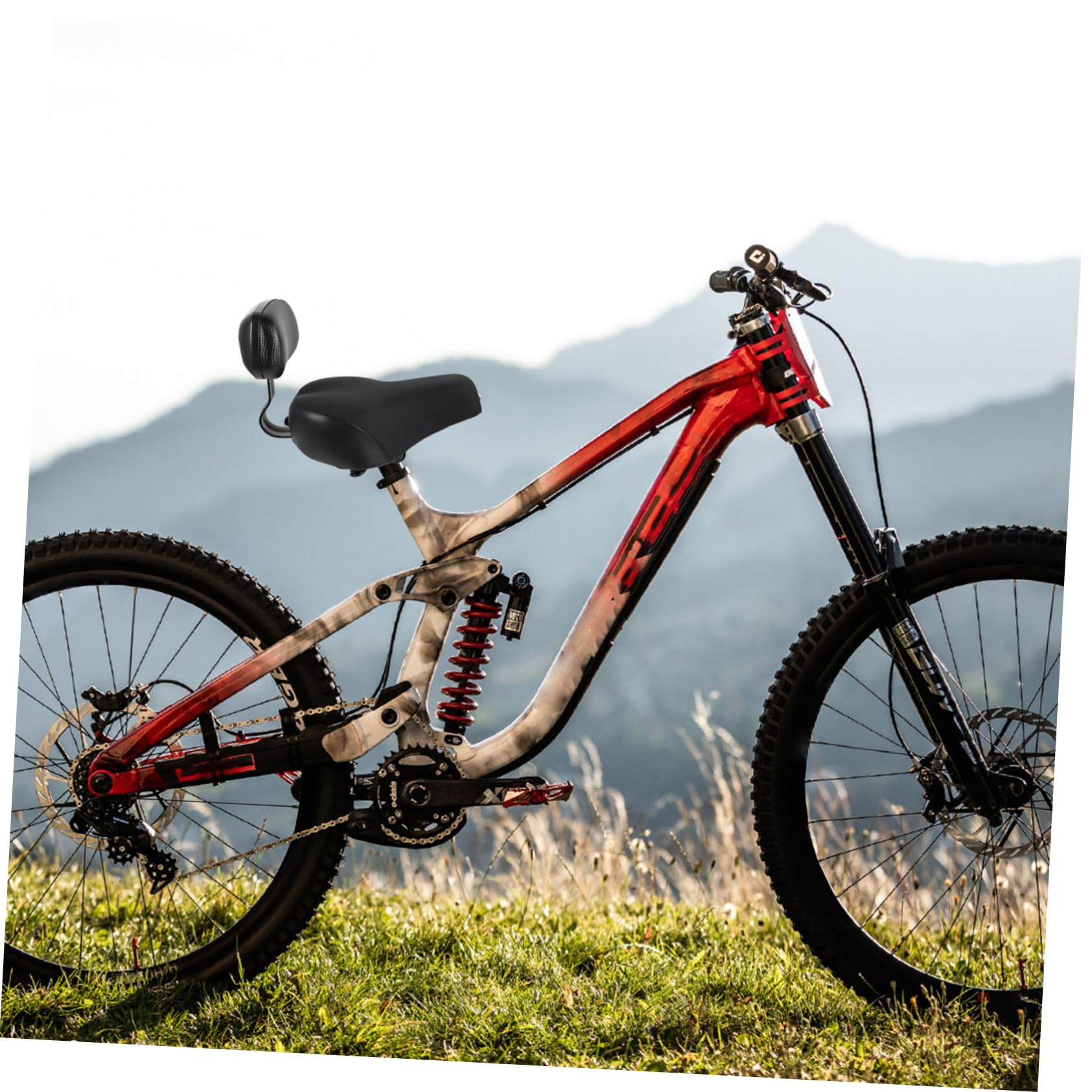 Siège Arrière de Vélo Noir en Fer, PU et Mousse, pour VTT