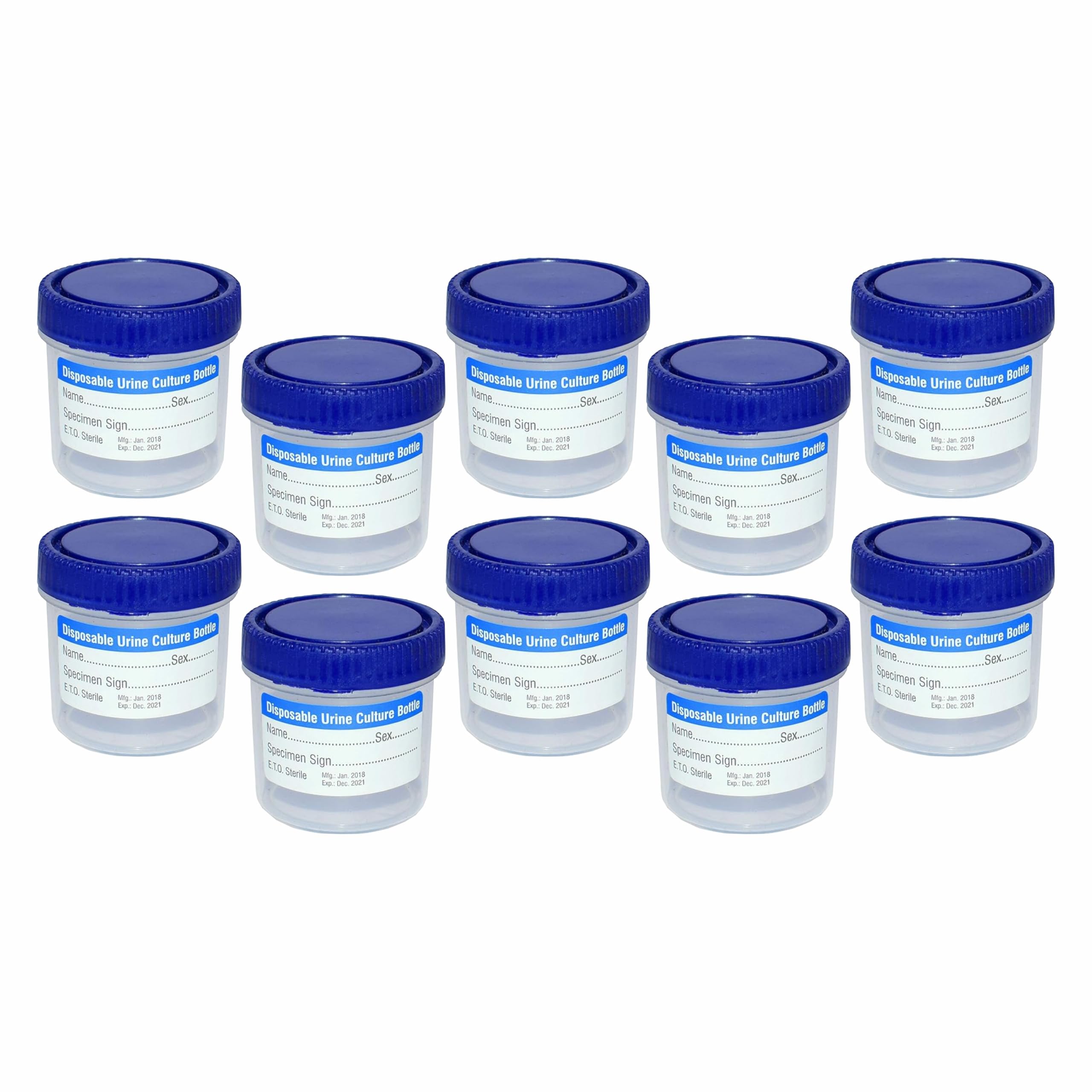 VVS Polypropylene Urine Container Sample Bottles 50ml With Lid Pack of 10pcs for school collage chemistry lab laboratory Professional use (B0CZY43JGT) Amazon Price History, Amazon Price Tracker