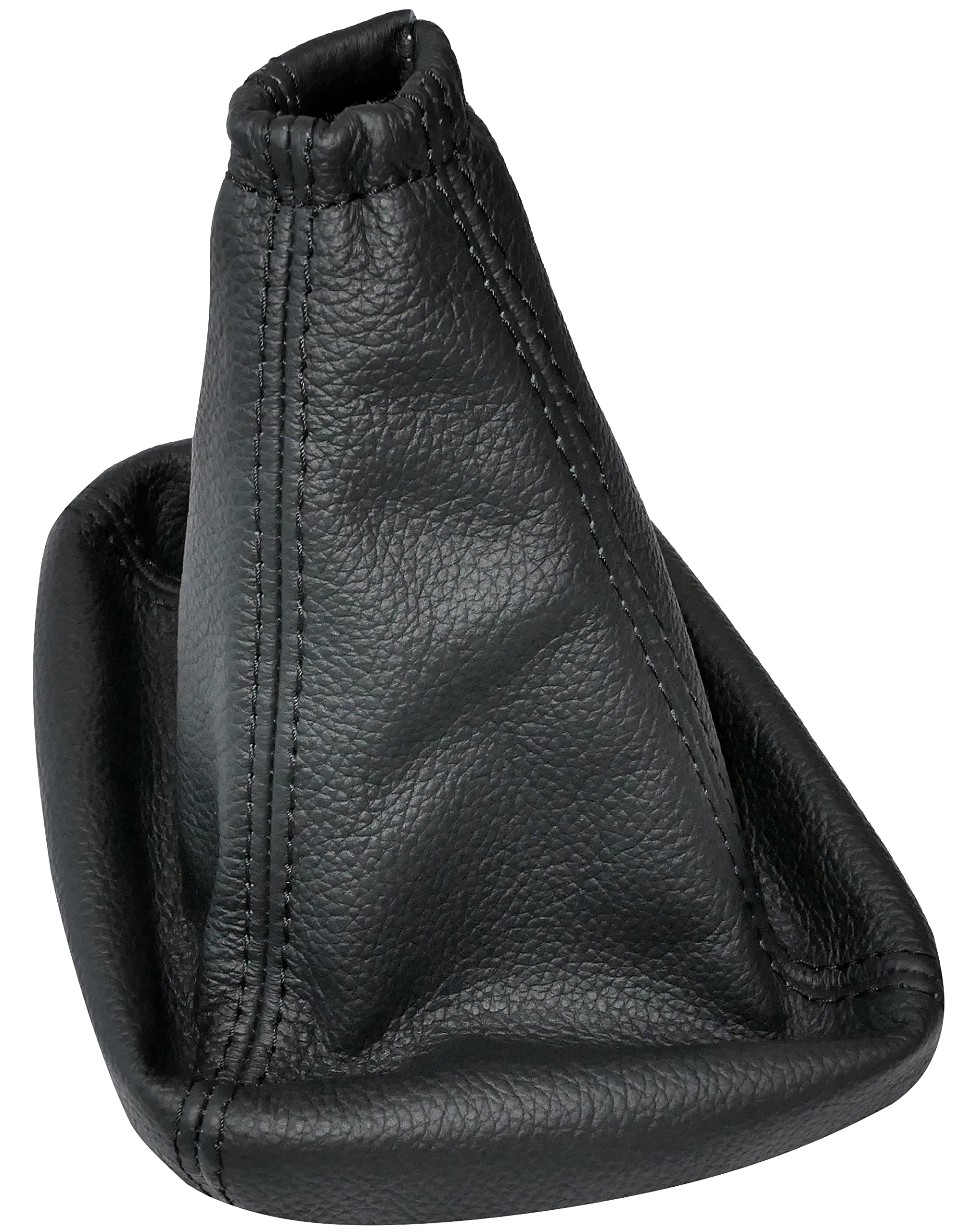 AERZETIX - C60298 - Soufflet de levier de vitesse en cuir véritable - compatible avec Kia Sorento 2002-2006 - couleur : noir avec surpiqûres noires - pour boîte de vitesse manuelle