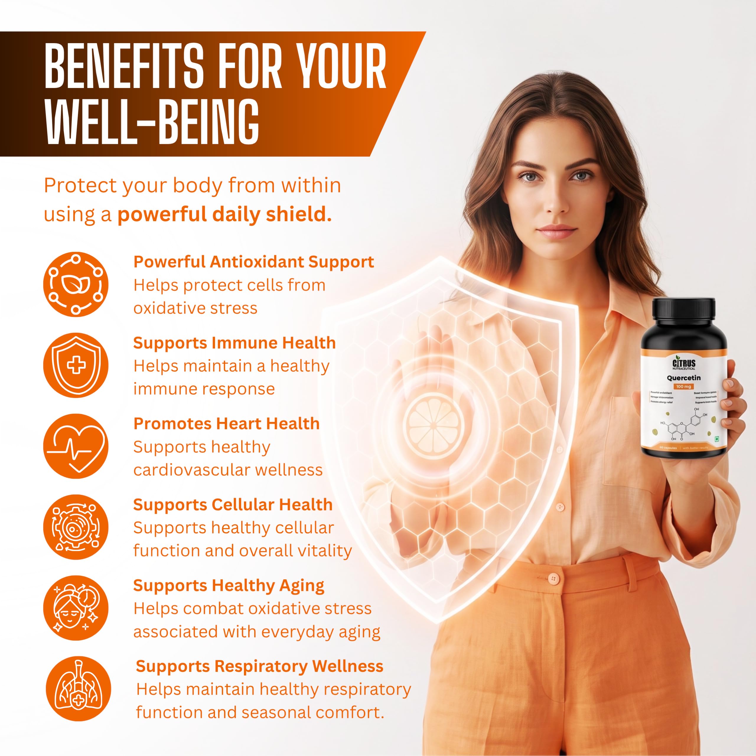 CITRUS NUTRACEUTICAL Quercetin 100mg Capsules 4