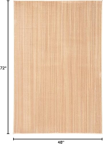 Miniatura 2 de SAFAVIEH Infinity Collection INF584D - Alfombra decorativa, 4 x 6 pies, beige y amarillo, no desprende pelusa y de fácil cuidado, ideal para zonas