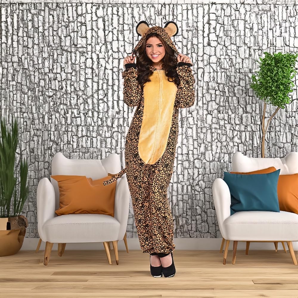 Monkey Zipster Costume Set - Adult Plus (Up to 6'4") - Ideal for Halloween, Costume Parties, Dress-up, Role-playing, and Any Other Occasion