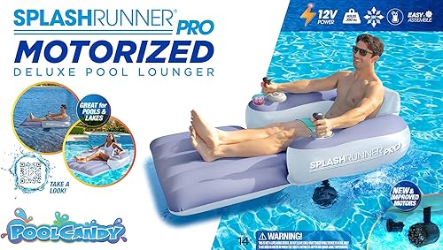 Miniatura 4 de Splash Runner Pro Edition de Poolcandy - La mejor tumbona motorizada para piscina que llevará tu experiencia en la piscina, lago o río al siguiente