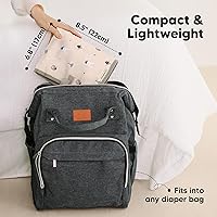 Vista 2 de KeaBabies Cambiador portátil de pañales, fácil de limpiar con toalla - Cambiador de bebé plegable impermeable para bolsa de pañales, compacto, Wild