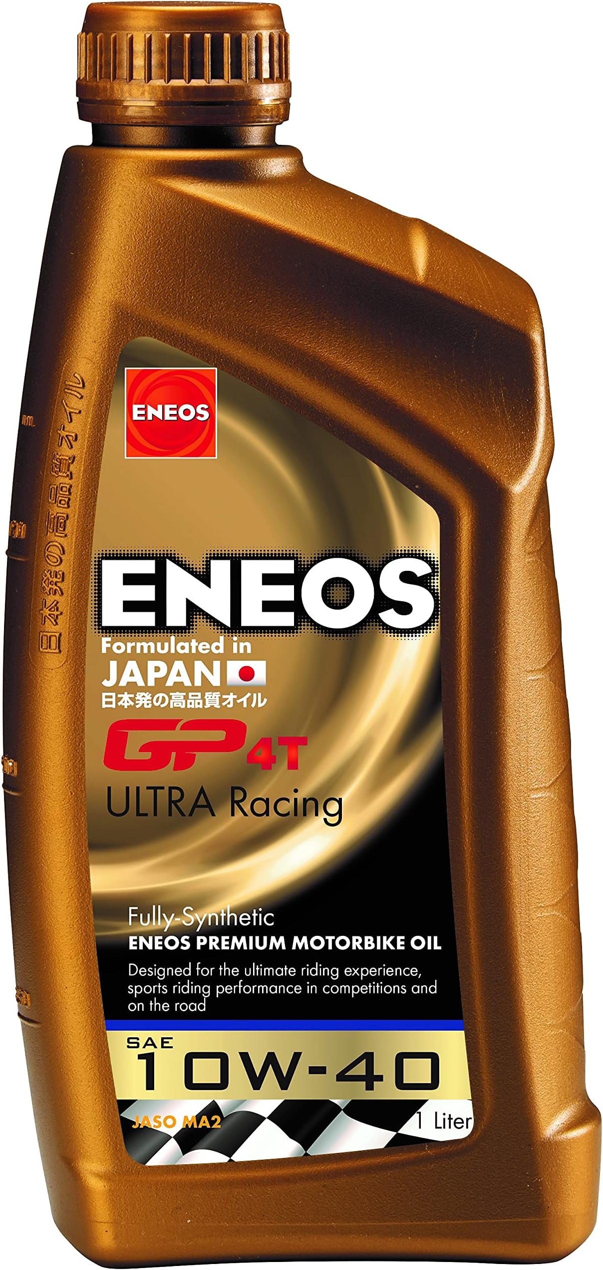 ENEOS Full Synthetic Engine Oil 4T ENEOS GP4T Ultra Racing Oil 10 W40 1 Litre (4T)/Fully Synthetic Engine Oil 4T ENEOS GP4T Ultra Racing 10 W40 1 LITRE (Engine Oil 4T)