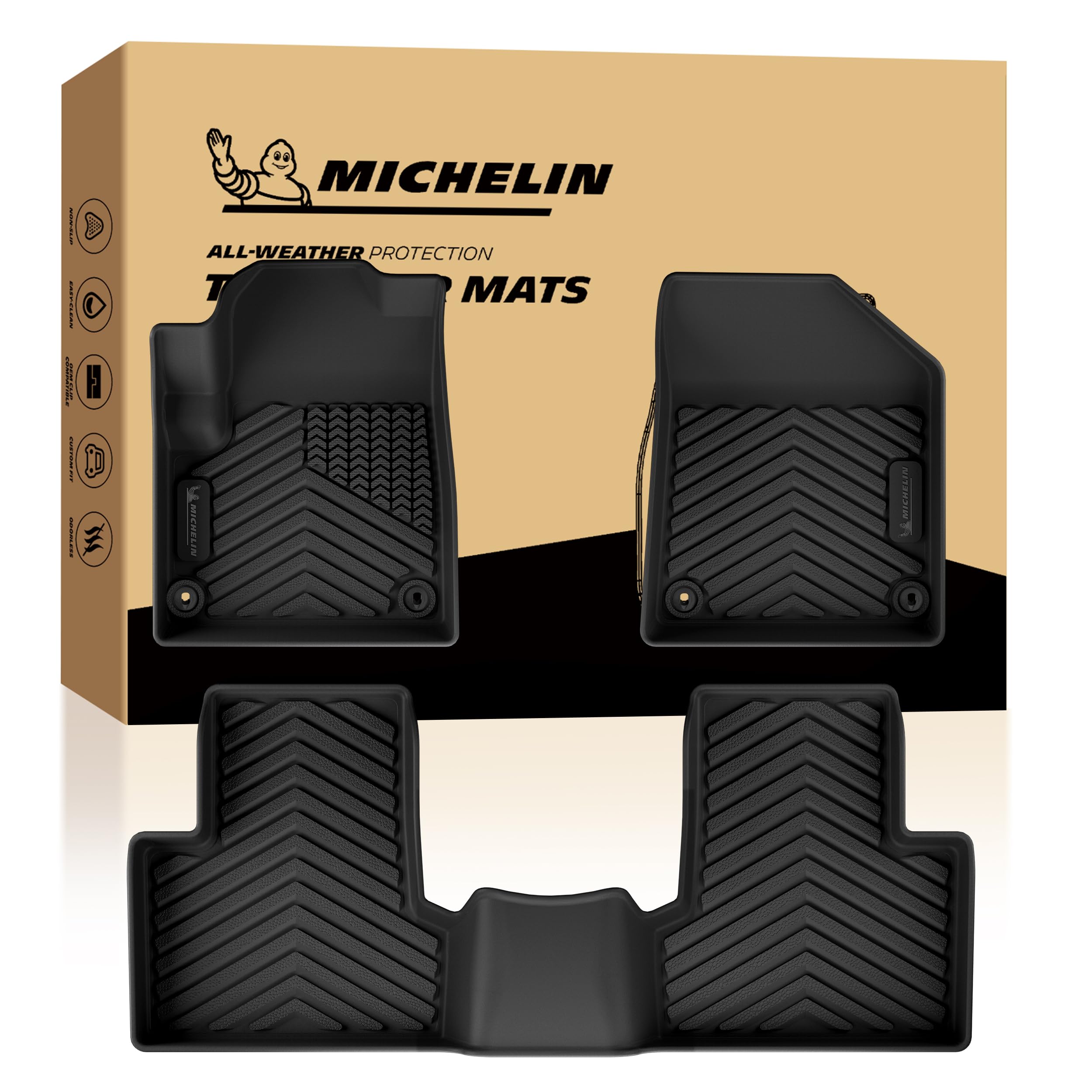 Michelin Vehicle Mats for 2015-2023 Jeep Cherokee (3 Piece)