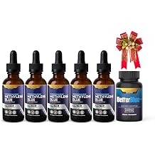 BETTER LIFE LAB Methylene Blue Holiday Bundle 5 Tinctures + Free Capsules Gift | Brain, Energy & Mitochondrial Support