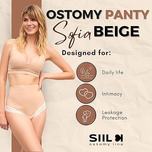Miniatura 3 de SIIL Ostomy Bag Covers Incontinence Protective Briefs & Underwear for Women, Ostomy Underwear for Women  Made In EU