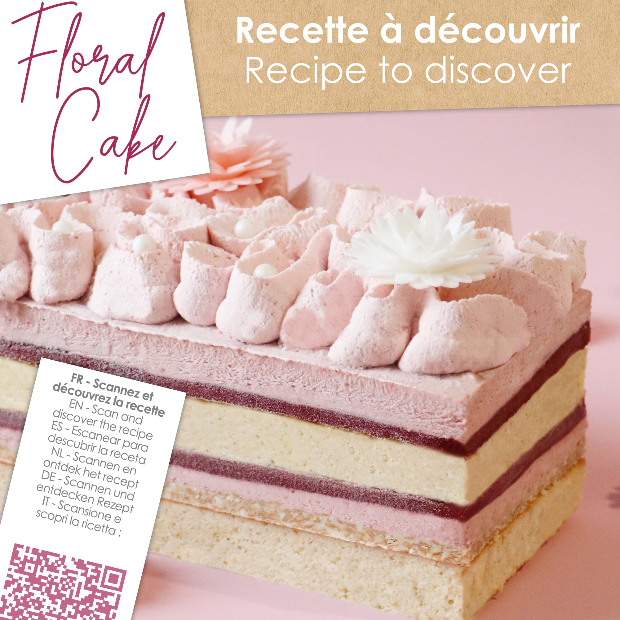 ScrapCooking - 3 Moules à Layer Cake Rectangulaires - Pour Bûches de Noël & Cakes - Silicone 25 x 10 cm - Gâteau à Étages, Rainbow Cakes, Gâteaux Anniversaire - Pâtisserie Professionnel - 2976
