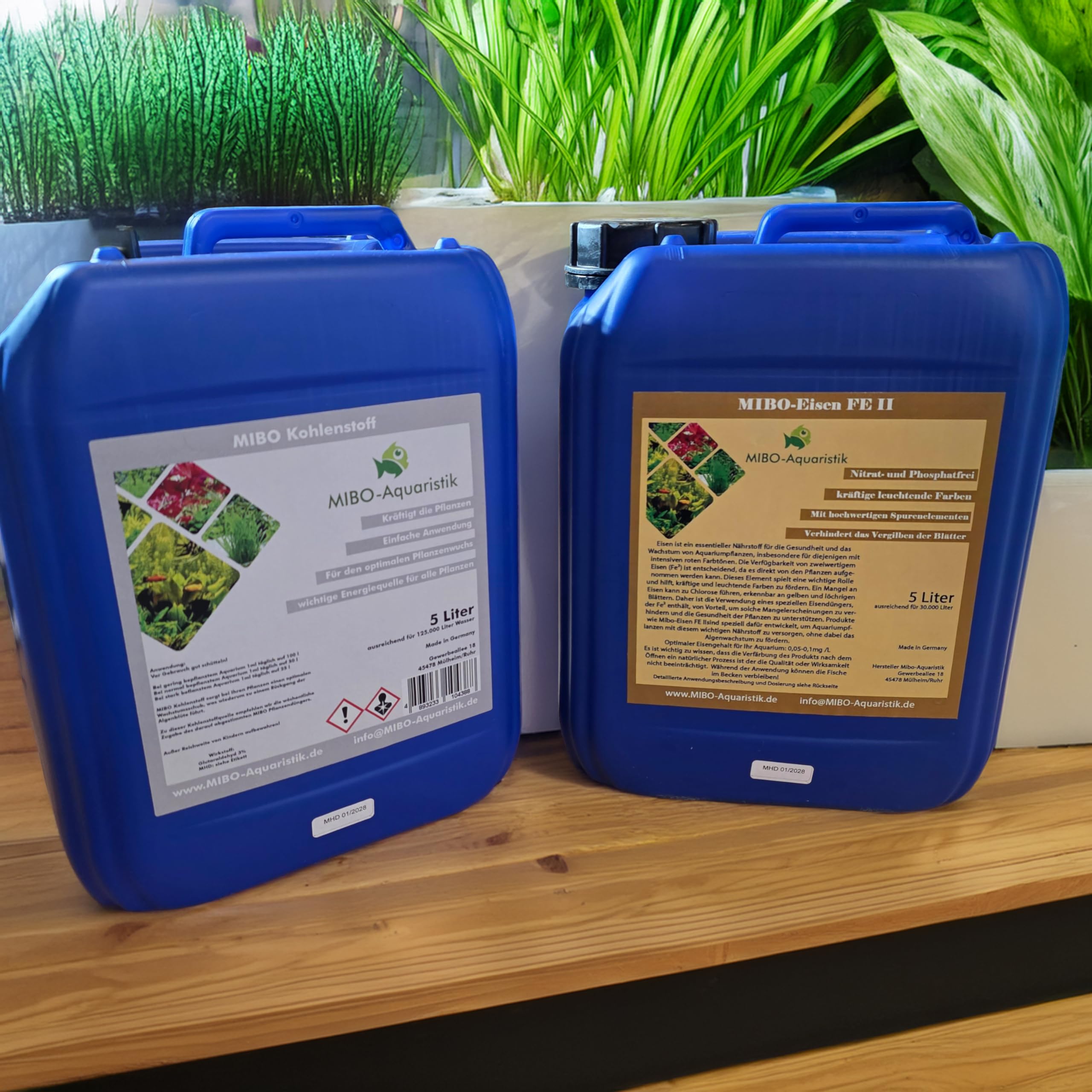 MIBO Kohlenstoff- Eisendünger Spar Set 5000ml Aquarium Dünger