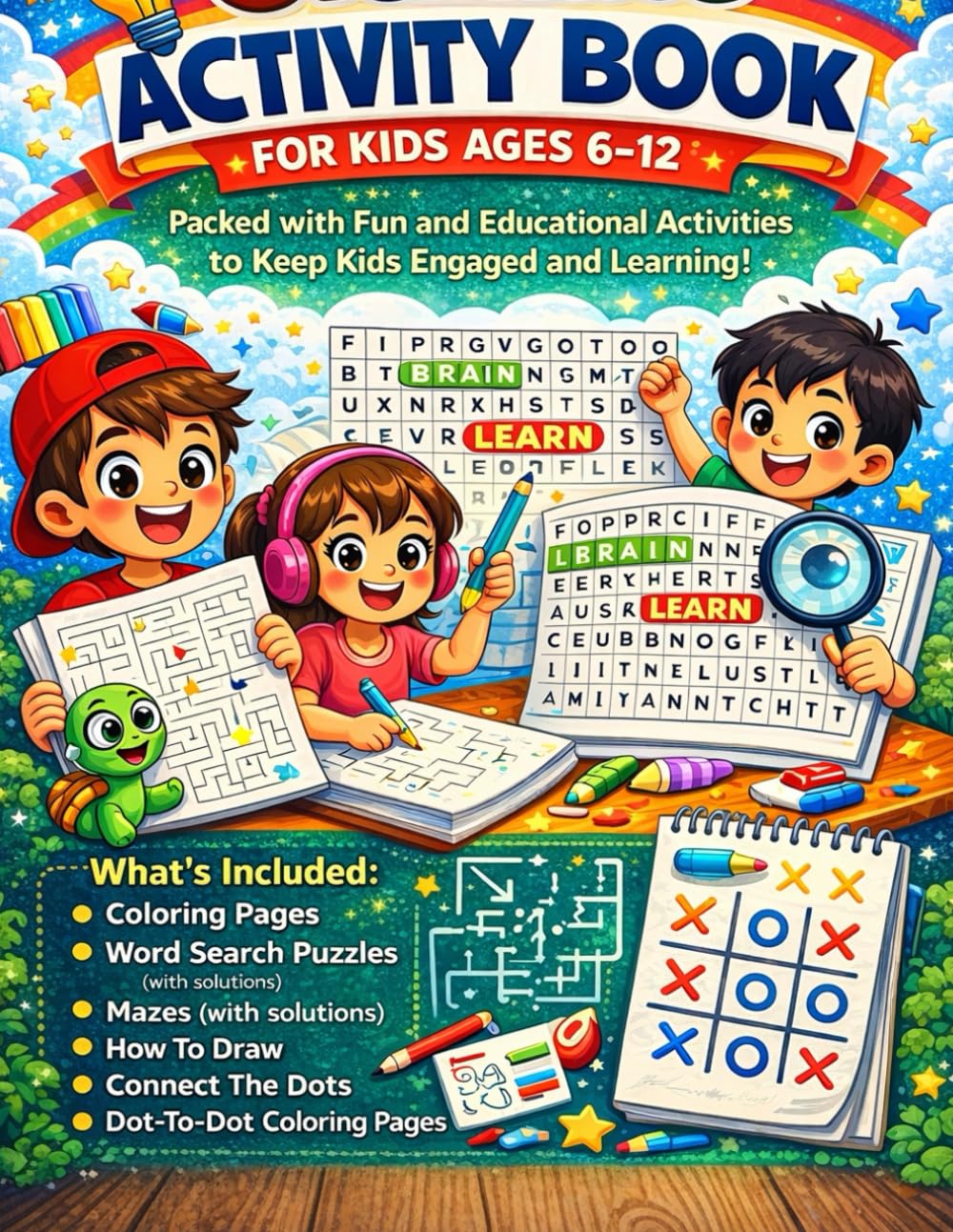 Activity Book for Kids: Packed with Fun and Educational Activities to Keep Kids Engaged and Learning!