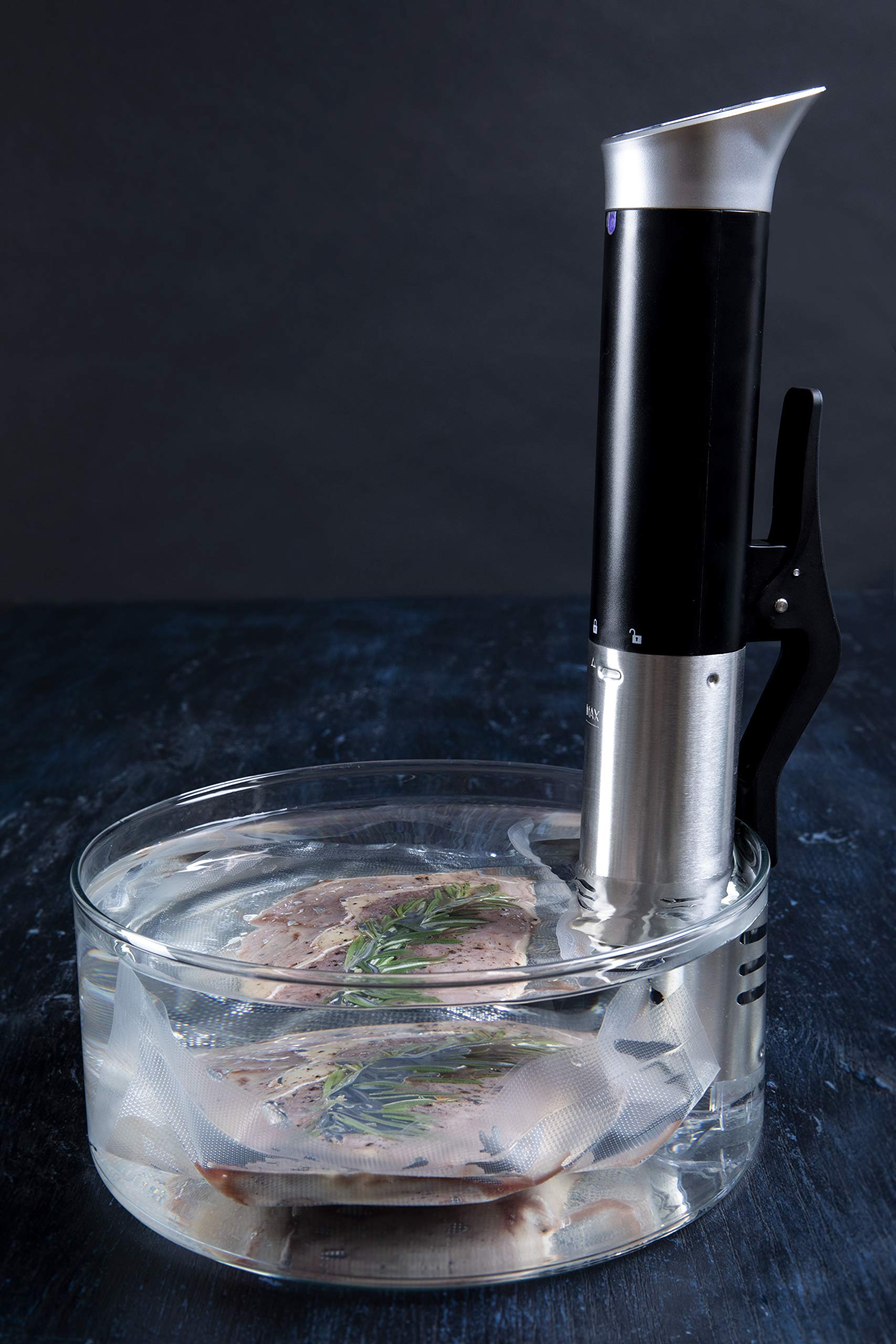 Gastronoma 18310009 WIFI Sous Vide Stick Garer, APP en alemán, 1000 W, diseño de acero inoxidable
