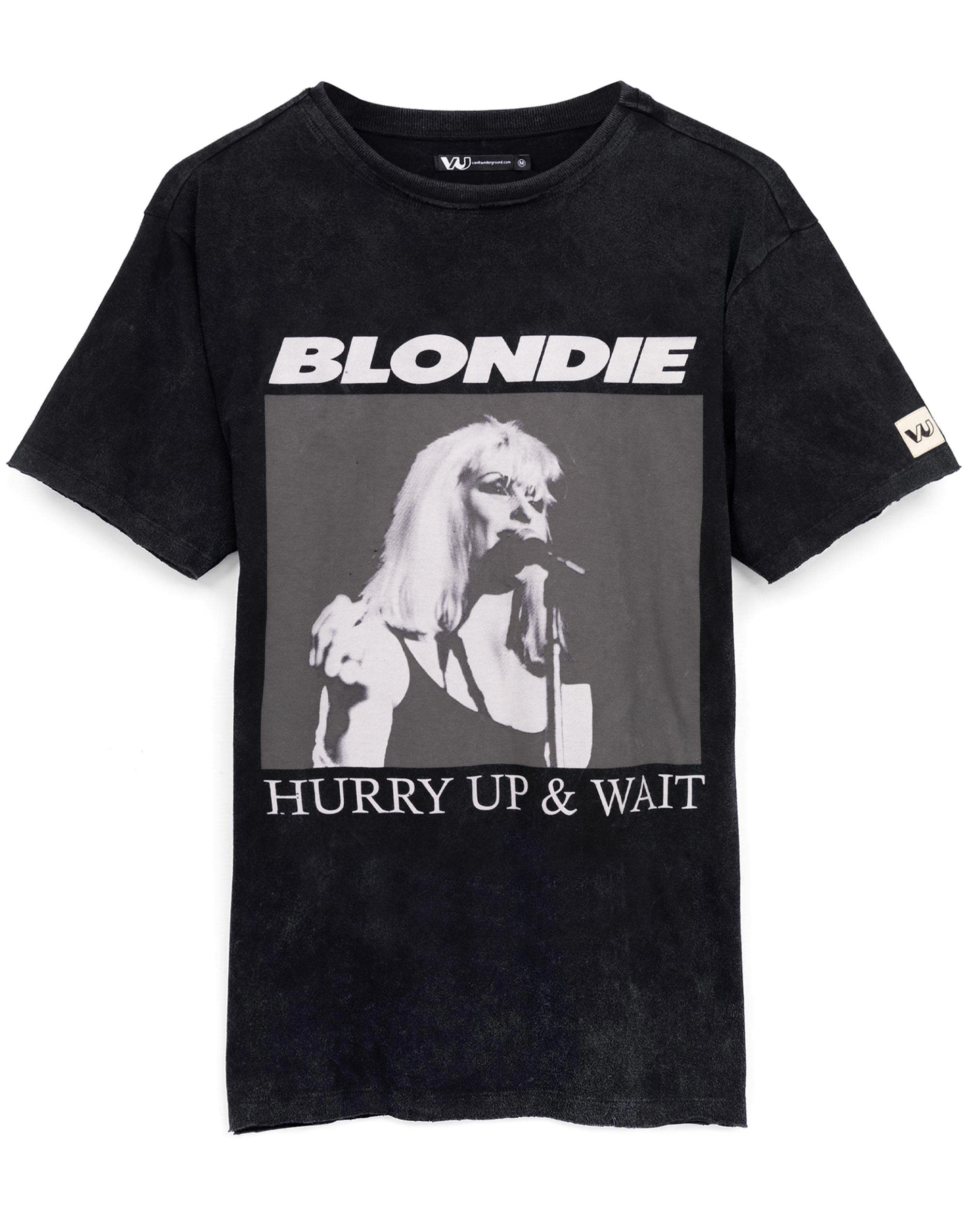Vanilla Underground Men's Grey Blondie Character Short Sleeved T-Shirt - Small