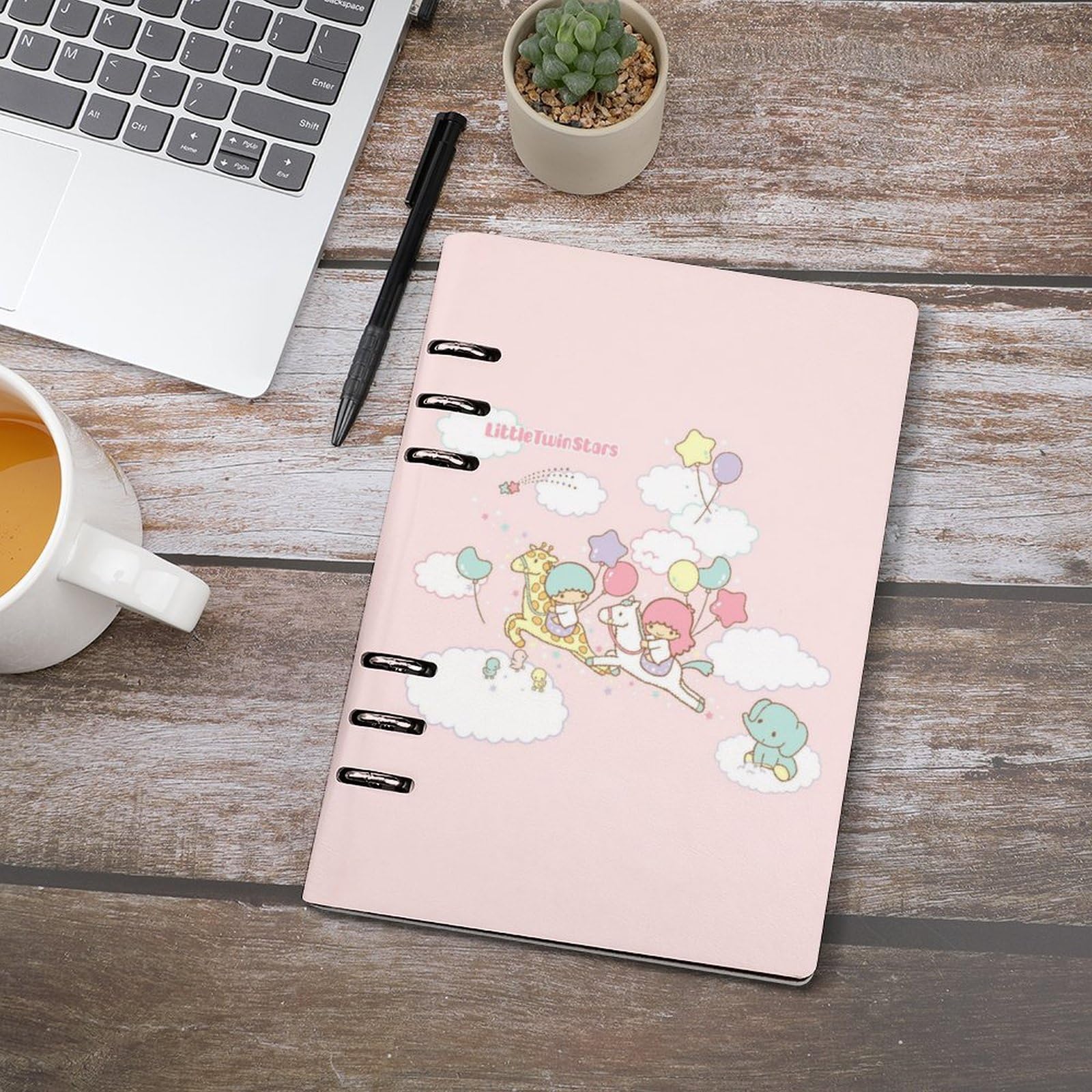 Amazon.co.jp: リトルツインスターズ キキララ システム手帳 PU ノート