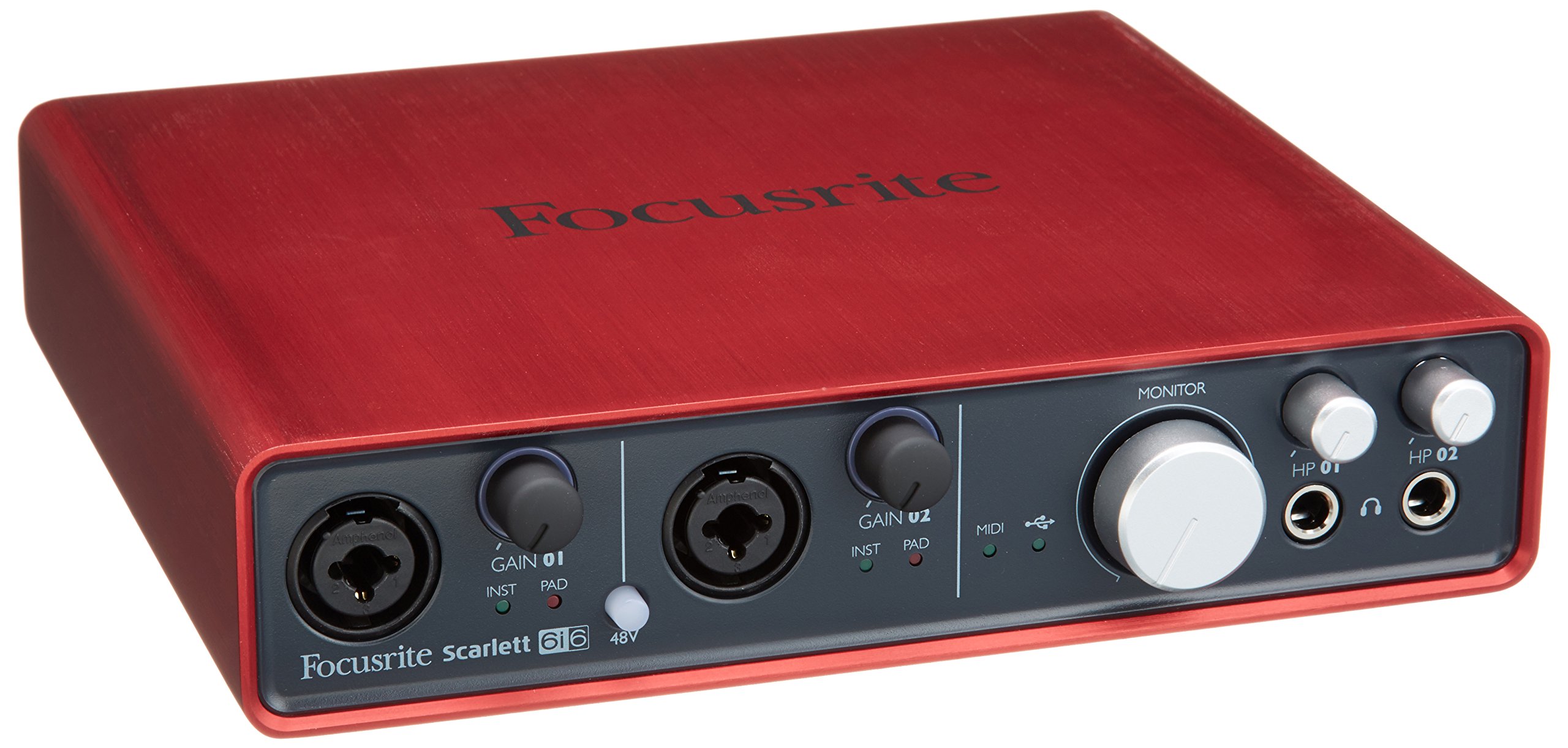 Focusrite Scarlett 6i6 USB Audio Interface BONUS PAK w/Headphones