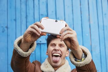 Canon Zoemini S Instant Camera & Photo Printer (Rose Gold) – A pocket-sized 8-megapixel camera printer with ring-light, selfie mirror and remote shutter. Instantly print sticky-backed photo of your m