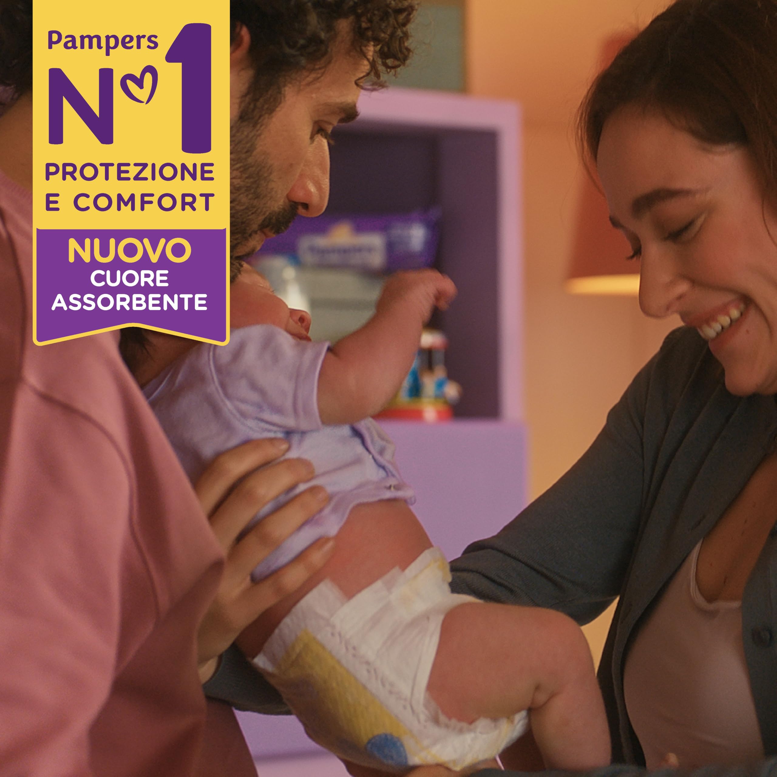 Pampers Progressi Primi Giorni, 84 Pannolini, Due Pacchi Taglia 1 (2-5 Kg) e Un Pacco Taglia 2 (3-6 Kg)