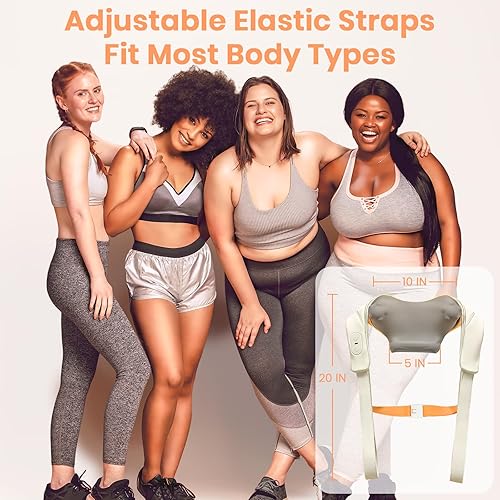 Miniatura 6 de Regalos para mujeres y hombres masajeador de cuello Shiatsu con calor, masajeador de cuello sin escobillas para aliviar el dolor de tejido profundo