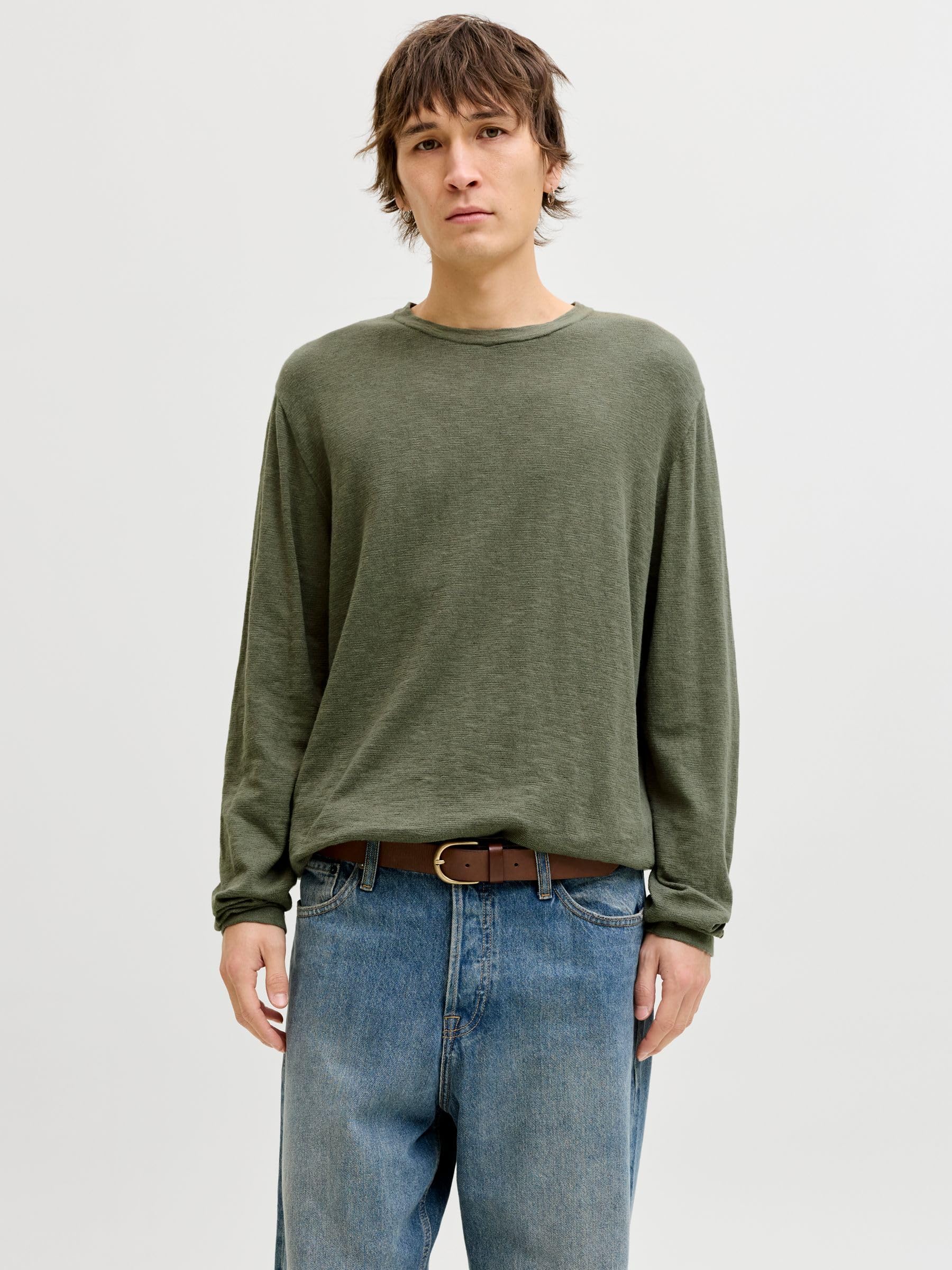 Jack & Jones Herren Rundhals Pullover JJESUMMER Knit Crew Neck - Regular Fit S M L XL XXL