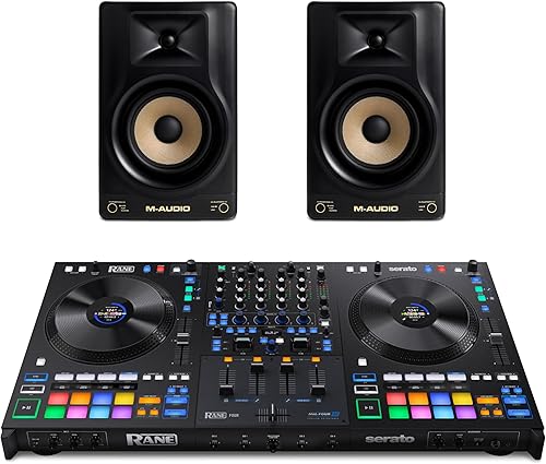Vista 16 de Controlador DJ Rane FOUR Stems con 4 Decks, Ruedas Jog de 8.5" con Pantallas, Mezclador con FX Interno, Serato DJ Pro y Pitch 'n Time Incluidos