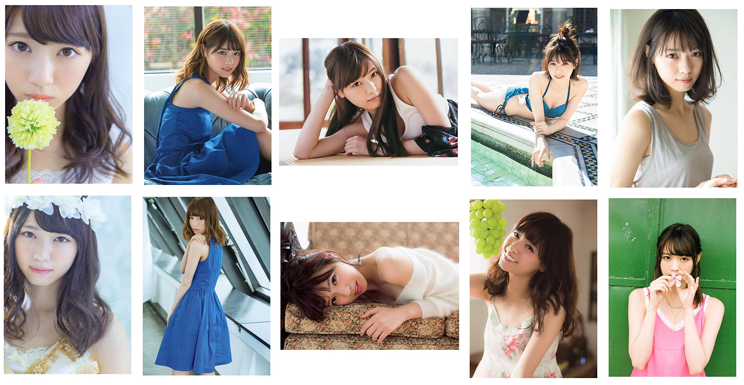 Amazon.co.jp: 西野七瀬 2L 判 写真 20枚 E 水着 下着 グラビア