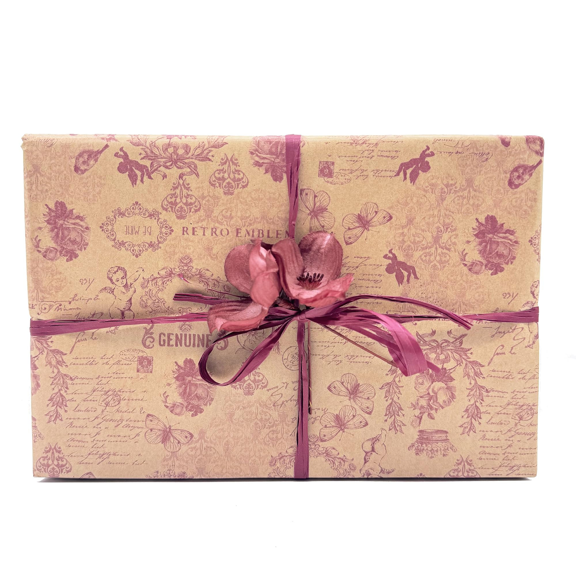 PAKOT – Papel Kraft Genuine 60 g/m² – Papel para Envolver Regalos y Embalaje Profesional – Bobina Rollo Grande 70 cm x 100 m para Manualidades y Comercios