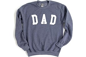 Long-Sleeve Crewneck Dad Letter Print Sweatshirts for Father and Son