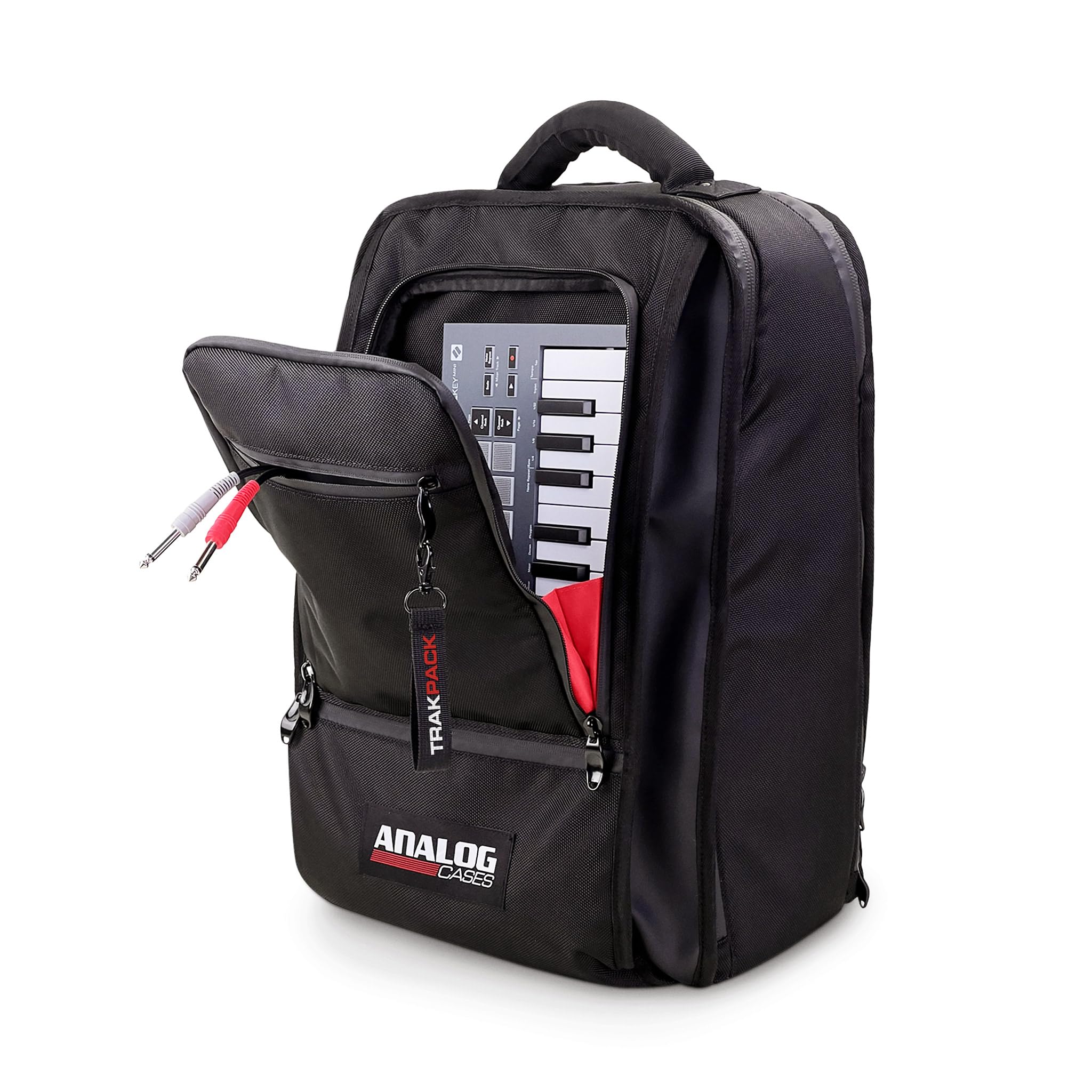 TRAKPACK Backpack for Producers & DJs, XL Capacity with 3 Storage Layers, Fits Ableton Push 3 / Akai MPC Live 2 / Native Instruments Maschine / Pioneer DDJ-FLX4 / Traktor Kontrol S2 / 12" Vinyl LPs