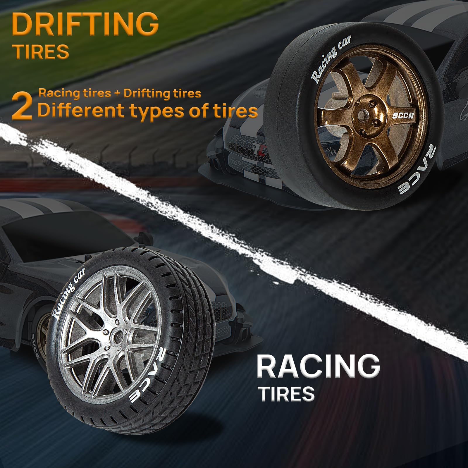iBlivers Ferngesteuertes Auto, 1:14 Ferngesteuerte Drift Autos mit Proportionale Drosselklappe und Lenkung 4WD GT RC Car Drifting Spielzeug für Erwachsene Jungen Kinder