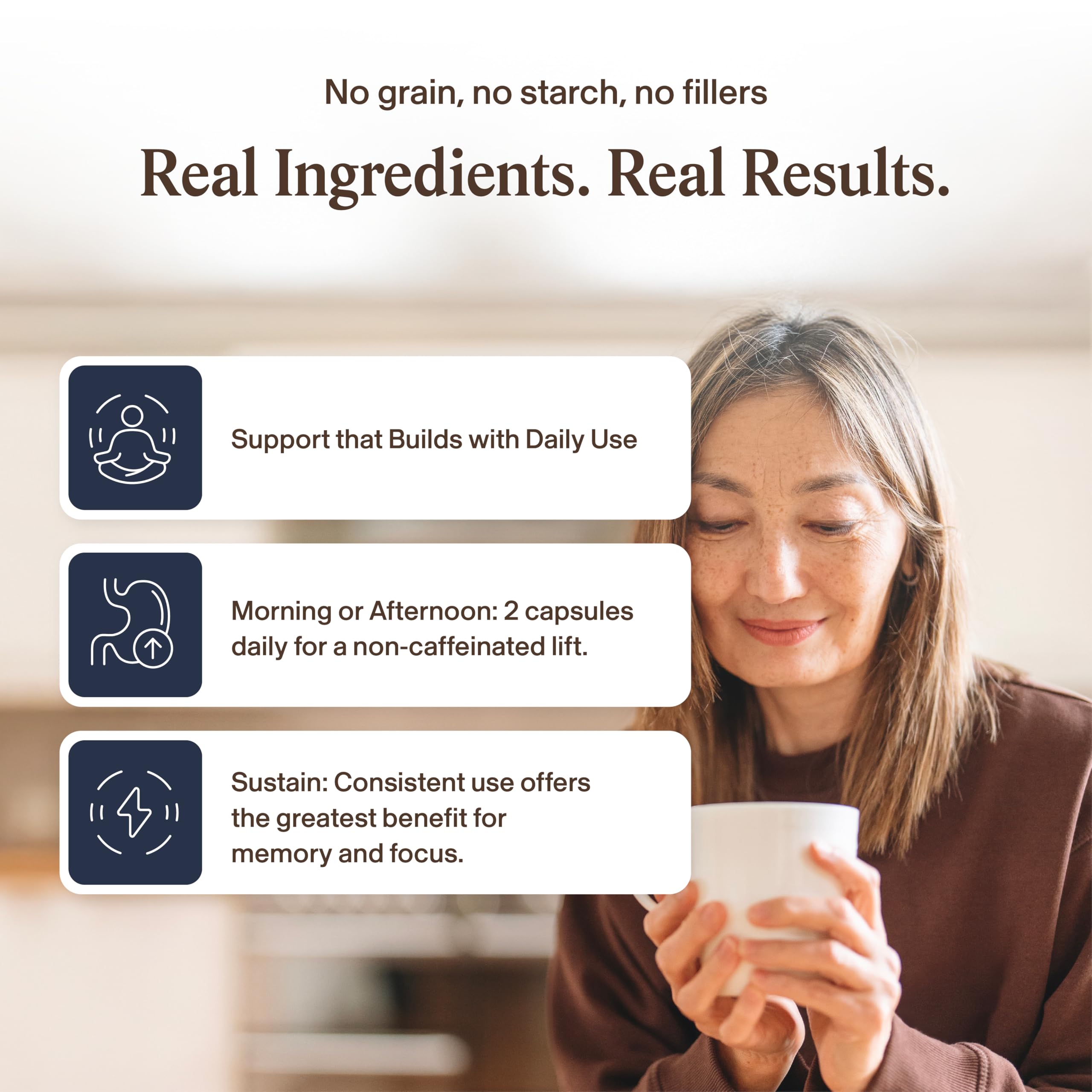 Real Mushrooms Lion's Mane Focus Capsules with Alpha GPC, 90ct — Amazon image 8