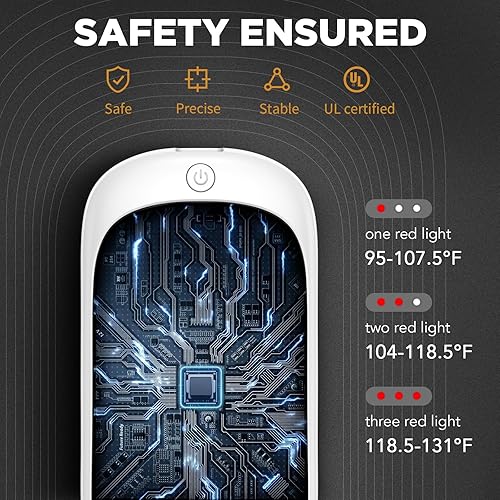 Miniatura 6 de 2 Pack Hand Warmers Rechargeable, Portable Electric Hand Warmers Reusable, USB 2 in 1 Handwarmers, OutdoorIndoorWarm Gifts for Men Women Kids