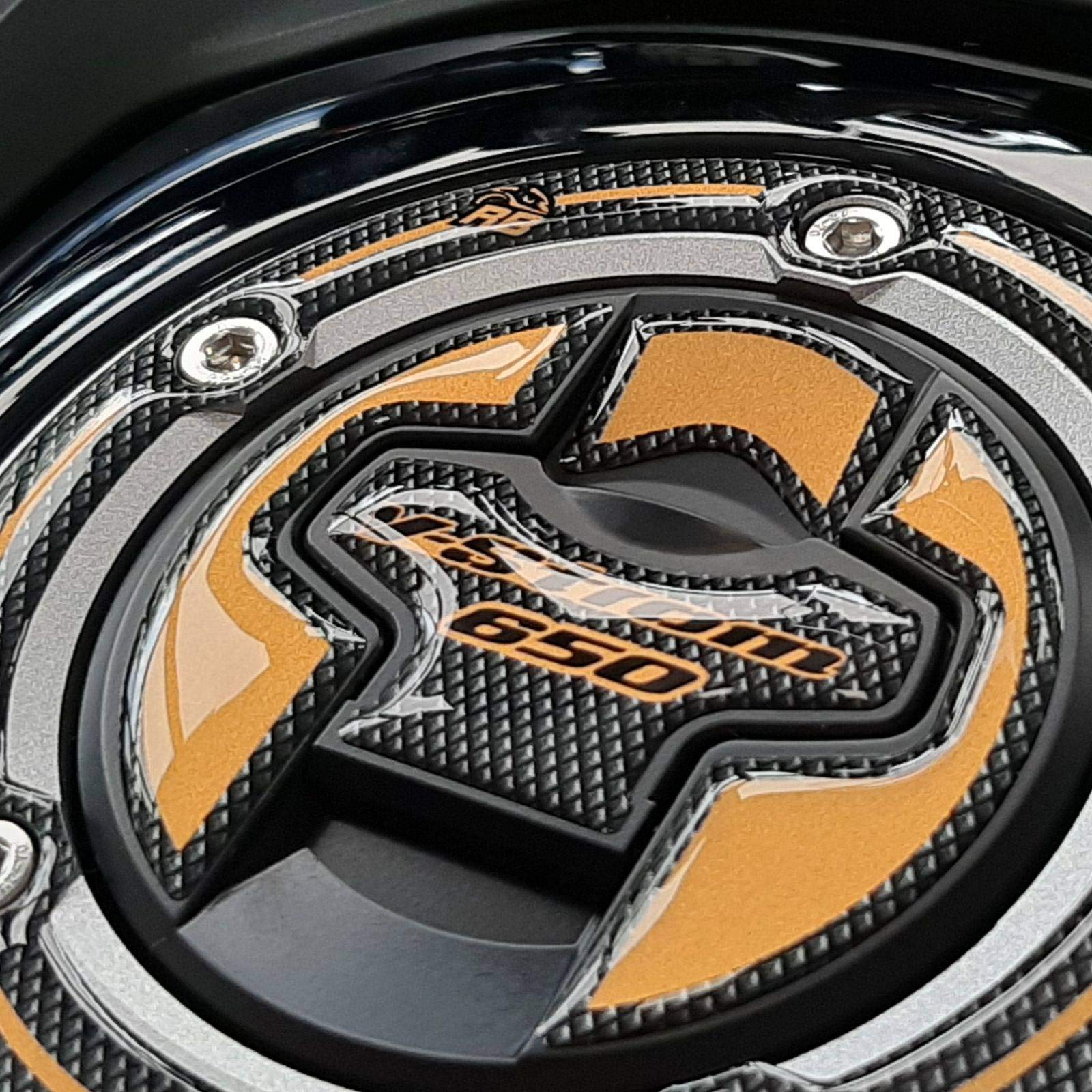 Adesivi Paraserbatoio Moto 3D Resinati Compatibile Con Suzuki - Foto 2