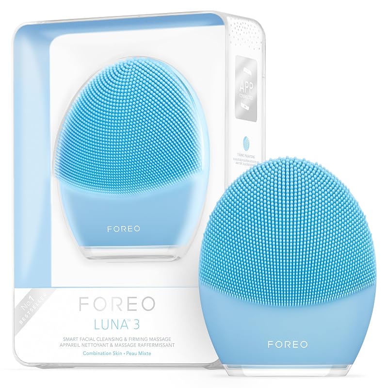 FOREO Luna 3 Escova Elétrica para Limpeza Facial, Pele Mista