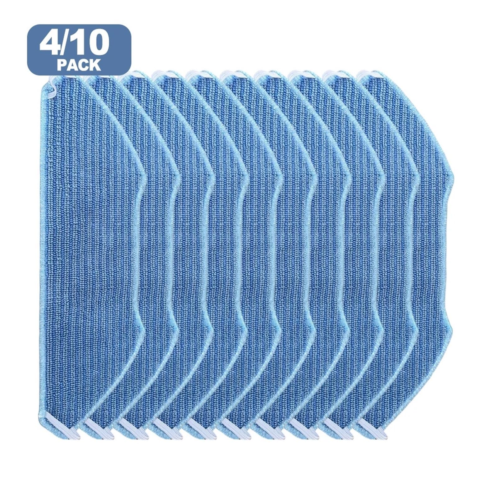 Compatible Con Paño De Fregona Microfibra Reutilizable Lavable Lefant | For M1,M2,Pro,U180 y K8; microfibra, lavable, a presión. Paquete 4/10(4pcs)