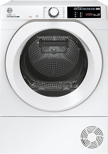 Hoover NDE H8A2TCEXS-S - H-Dry 500, Asciugatrice a Pompa di Calore, 8...