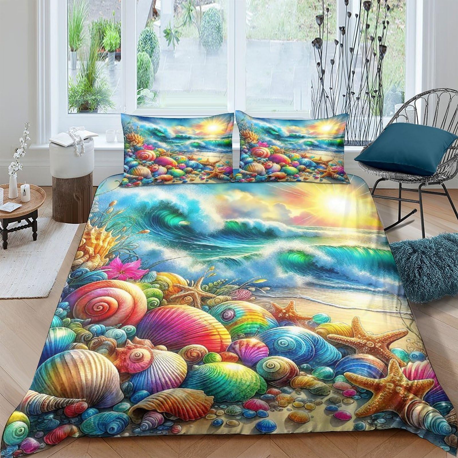 Housse de couette mer 220x240 pour une ambiance vacances