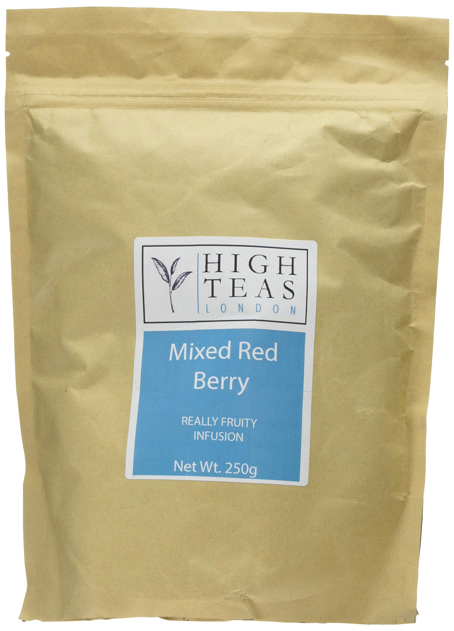 High Teas London Mixed Red Berry Infusion Loose Leaf Tea, 250 g