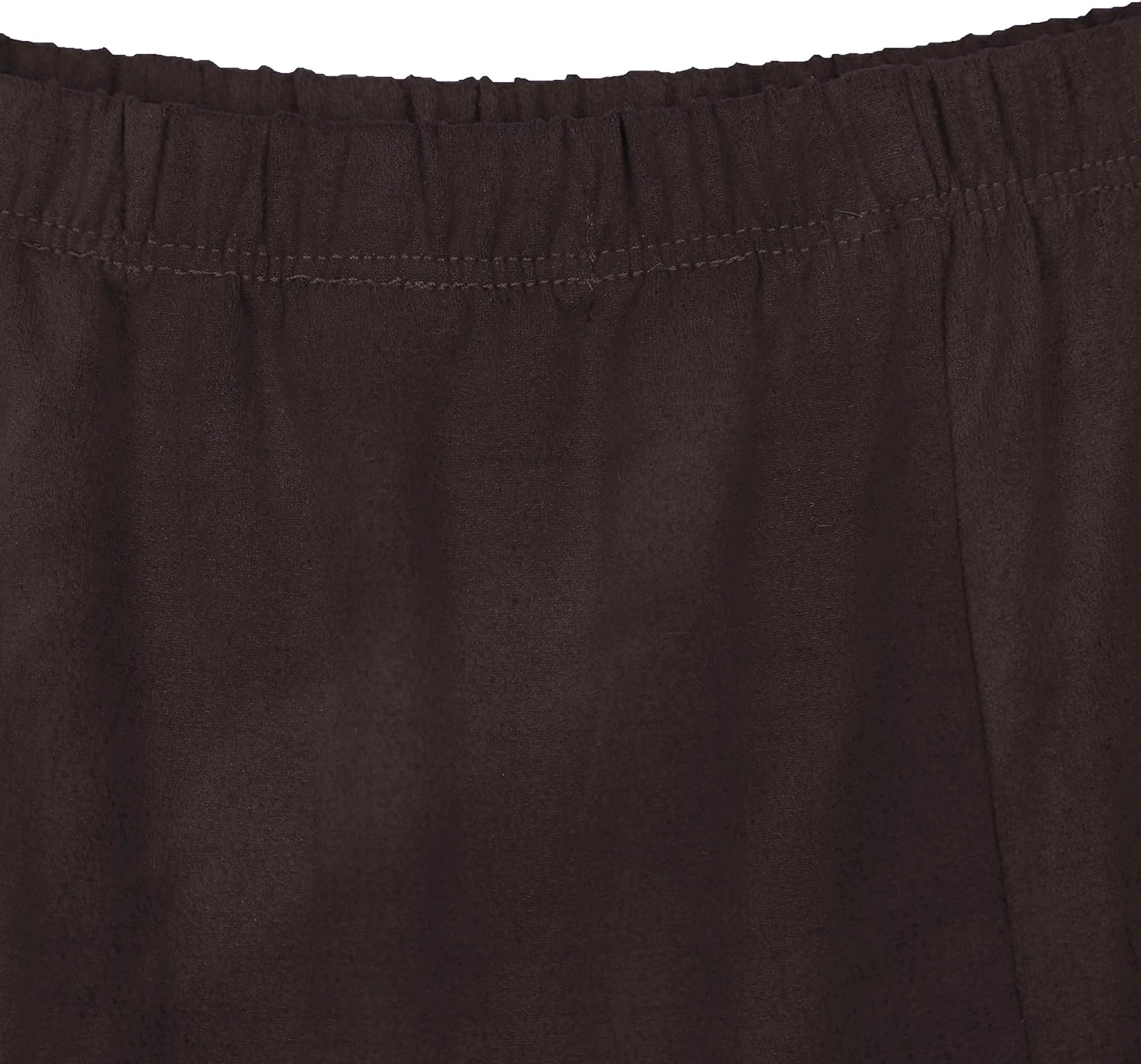 Urban CoCo Women's Faux Suede Elastic Waist Midi Long Skirt A Line Women Flowy Fall Winter Skirts - Image 4