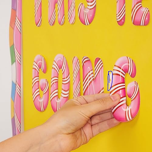 Miniatura 3 de Eureka - Candy Land - Letras a rayas para decoración (845155).