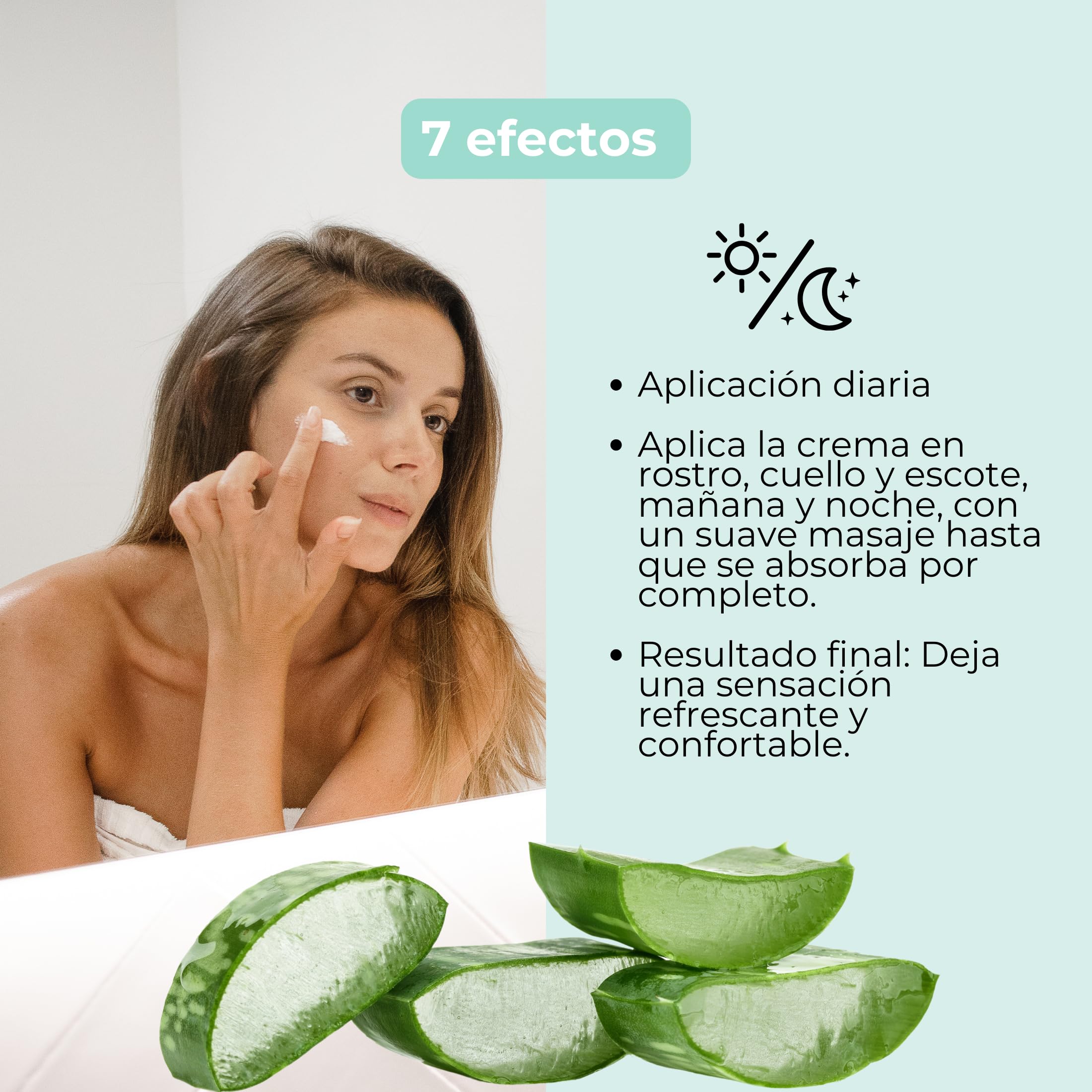 Babaria - Serum Facial Con Aloe Vera Puro 100% | 7 Efectos Accin Total Con Aloe  Vera | Serum Facial Mujer Y Hombre 50ml | Antiarrugas Mujer Y Hombre :  Amazon.es: Belleza