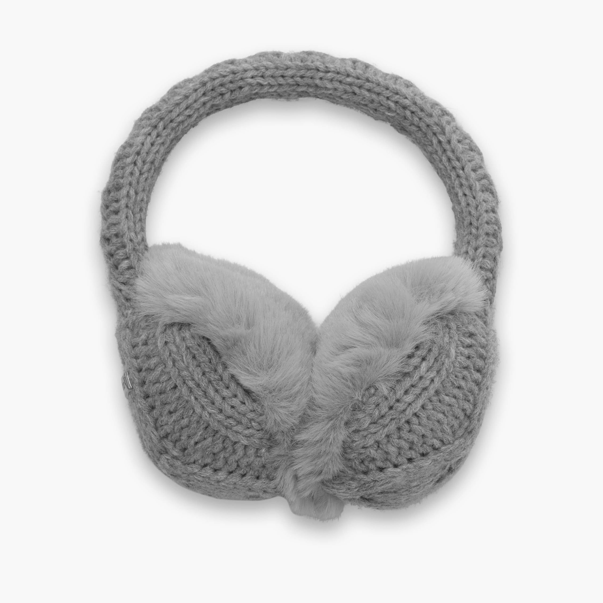 Turtle Fur Women's Ear Muffin Faux Fur Lined Cable Knit Ear Muffs