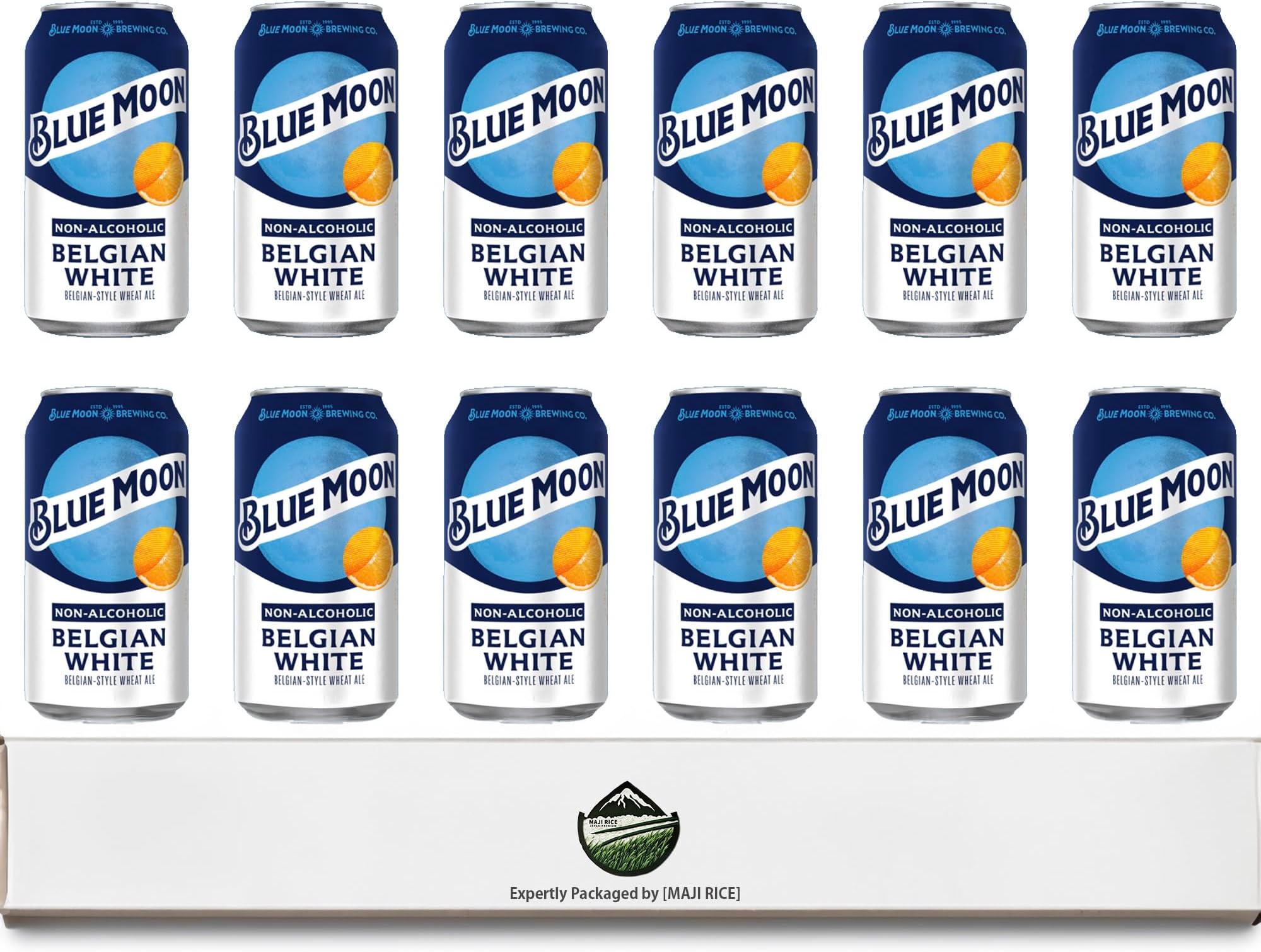Amazon.com : Blue Moon Non Alcoholic Belgian White Style Brew Cans ...