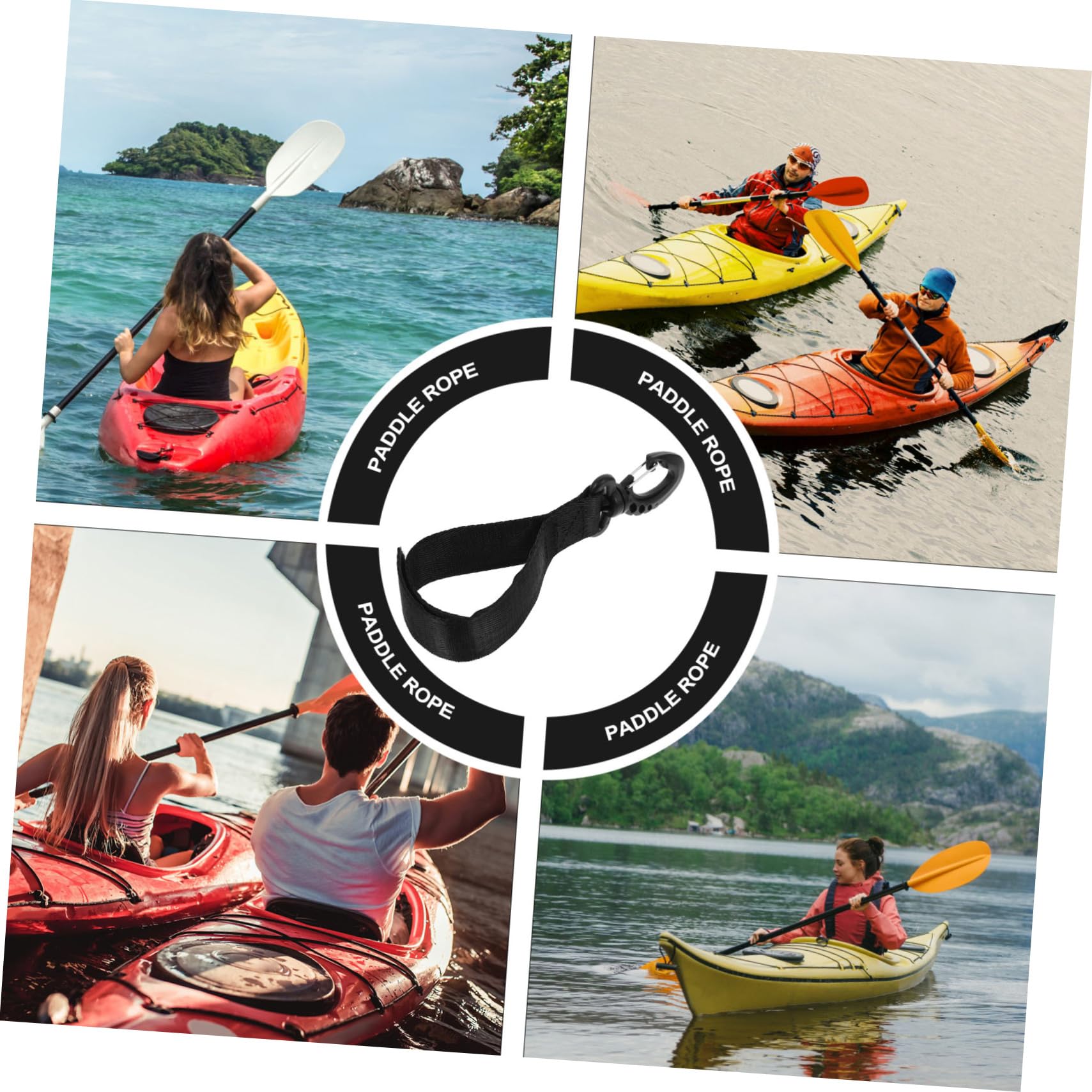 Hemoton Sturdy Yacht Hook Dock Safety Hook Line Kayak Paddle Fixing Buckles Mooring Supply Random Style