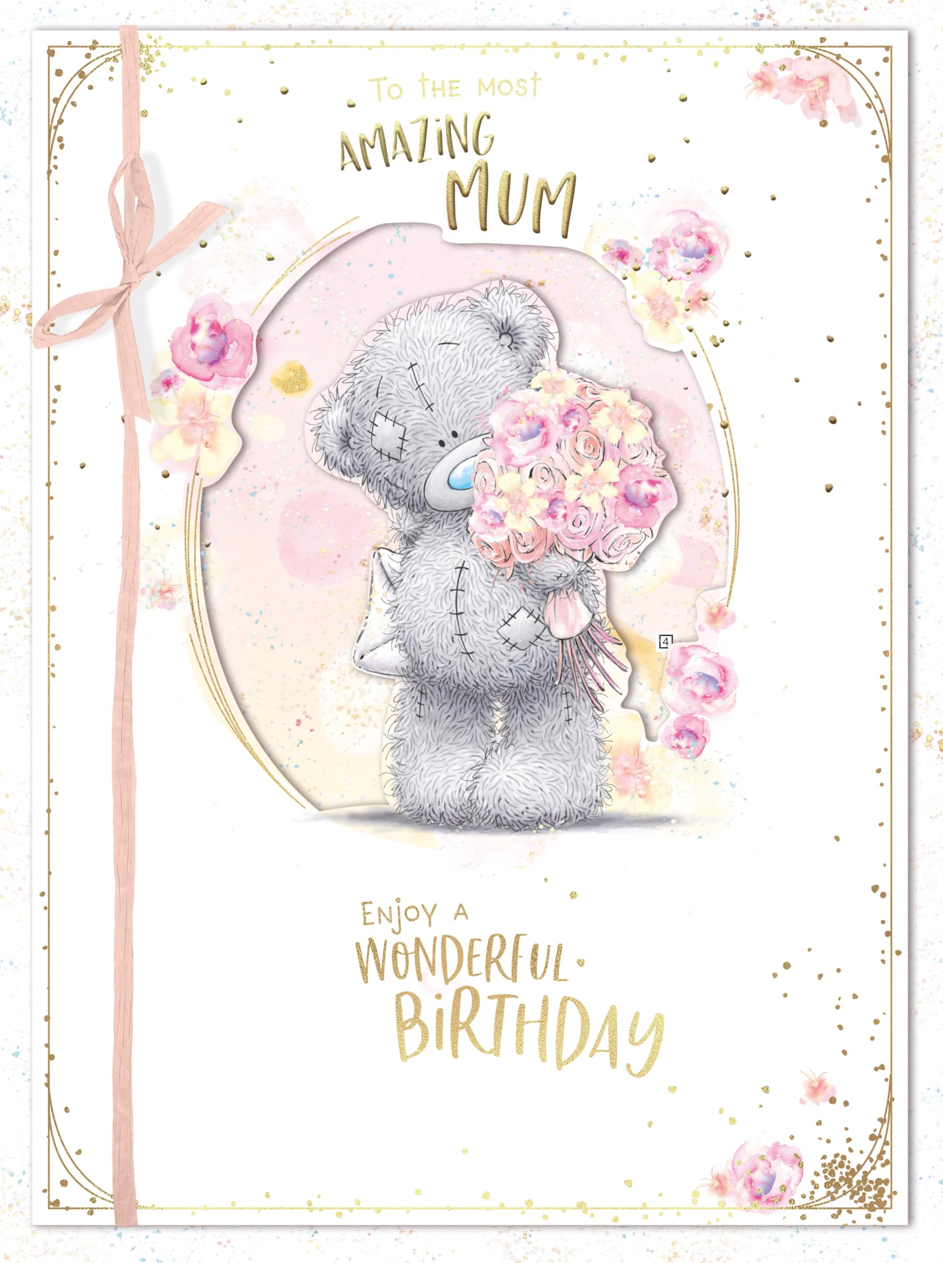 Me To You Tatty Teddy 'Amazing Mum' Handmade Boxed Birthday Card