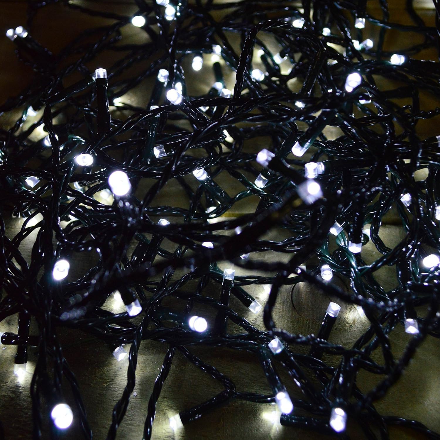 200 LED 16m Premier Indoor / Outdoor LED Christmas Lights with Timer Cool White