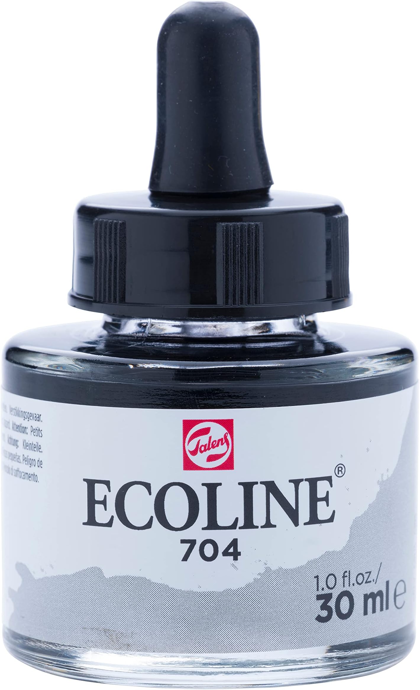 Royal Talens Ecoline Liquid Watercolor Ink 30ml Pipette Jar - Grey ...