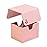 Vault X Trading Card Sideloading Deck Box, 100+ sleeved cards, Premium Exo-Tec Material, Card Holder Storage Box, Detachable Magnetic Lid, for MTG Commander Game, TCG (Pink)