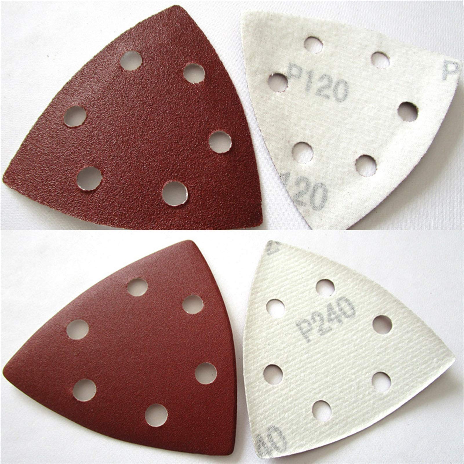 Tarcze szlifierskie Podkładki Tarcza szlifierska 100 szt. 40-2000 Trójkątna tarcza szlifierska 90 mm Szlifierka rzepowa Papier ścierny Narzędzia ścierne do szlifowania Ziarnistość Łatwa w użyciu (Ziar