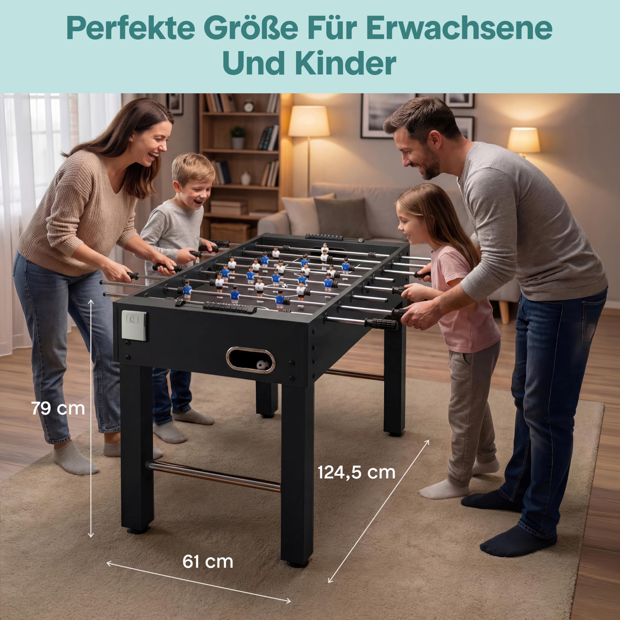 SereneLife Table Football or Foosball Gam